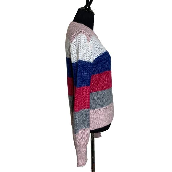 Abercrombie & Fitch Colorful Stripe Fuzzy Knit Sweater size XS - Picture 9 of 9